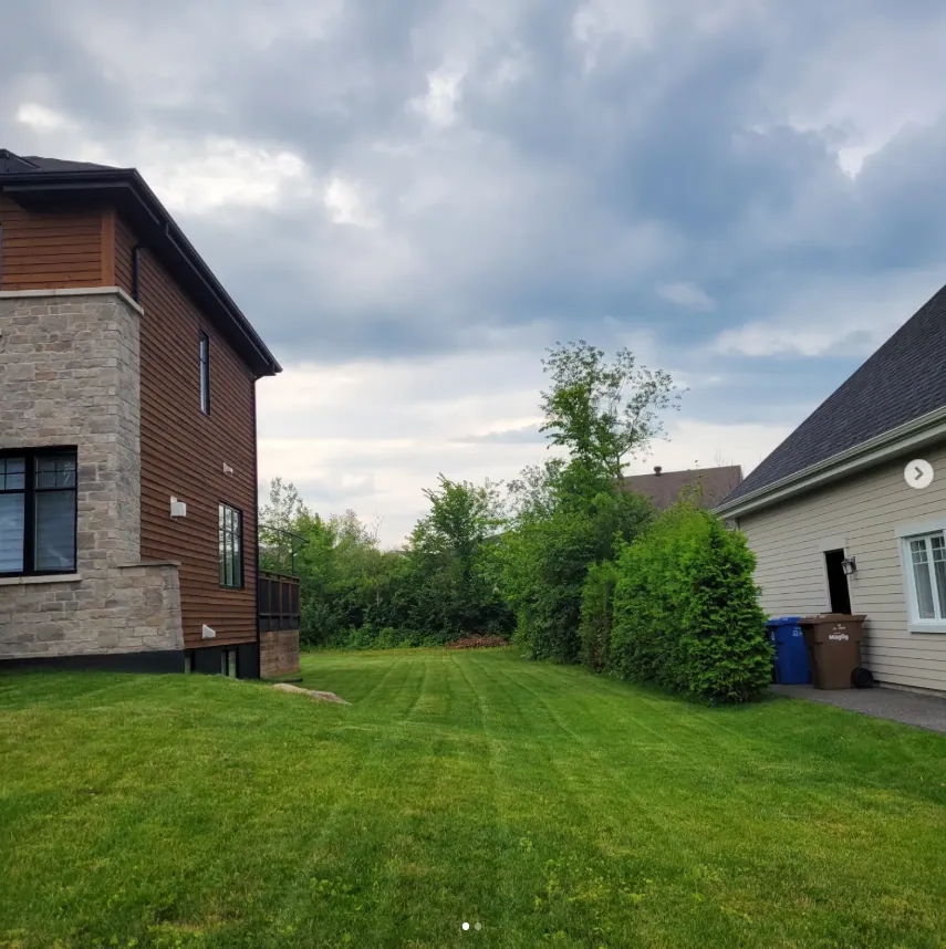 Pelouse entretenue par Eco Pelouse Estrie