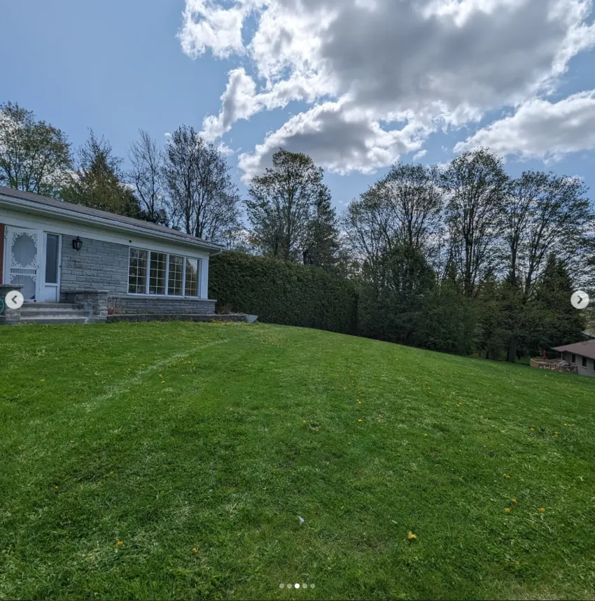 Pelouse entretenue par Eco Pelouse Estrie